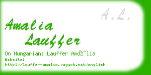 amalia lauffer business card